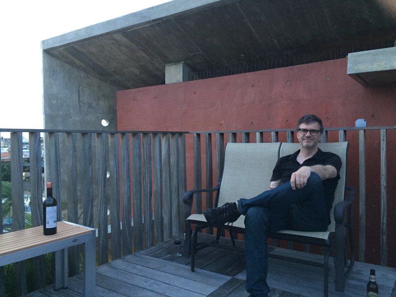 Abhängen auf der Dachterrasse: Andreas lässt den Tag Revue passieren