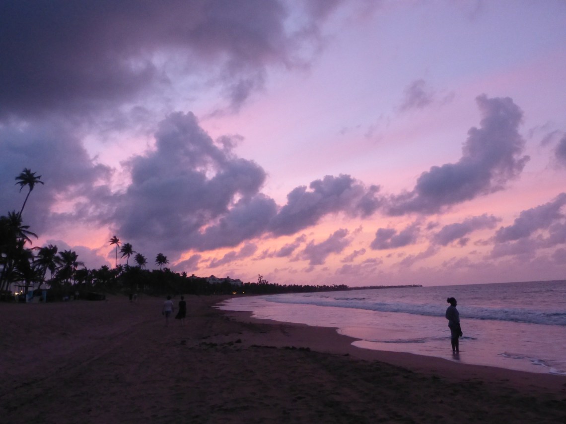 Fototapetewürdig: Sonnenuntergang über der Karibik